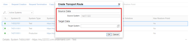 C4hana Transport Route