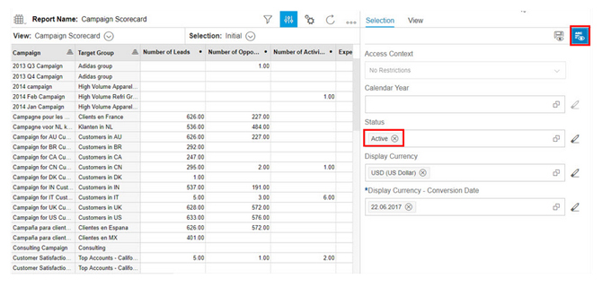 Fiori Selection Values