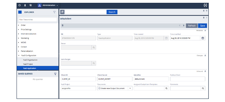 Hybris BackOffice Administration Cockpit