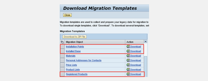 Migration of Registered Products