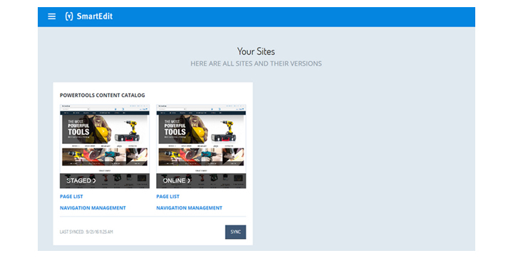 SmartEdit in SAP Hybris Commerce 6.2